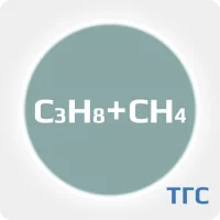 Техническая газовая смесь: Пропан (C3H8) 13% + Метан (СН4) ост. в стальном баллоне 10 л. вентиль латунь, соединение W21,8x1/14'' ТУ 20.11.12-005-12172775-2021