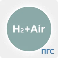 ПГС ГСО 1 разряд водород (Н2) 1,1 %  в воздухе (air) в баллоне стальном 10 л. вентиль латунь